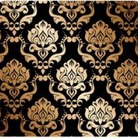 Black Gold Paisley